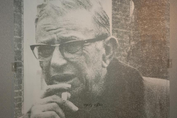 Exhibition and talk at the Centenary of Jean-Paul Sartre French philosopher, writer and activist of the 20 Century