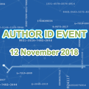 Author ID Events (12 Nov 2018)