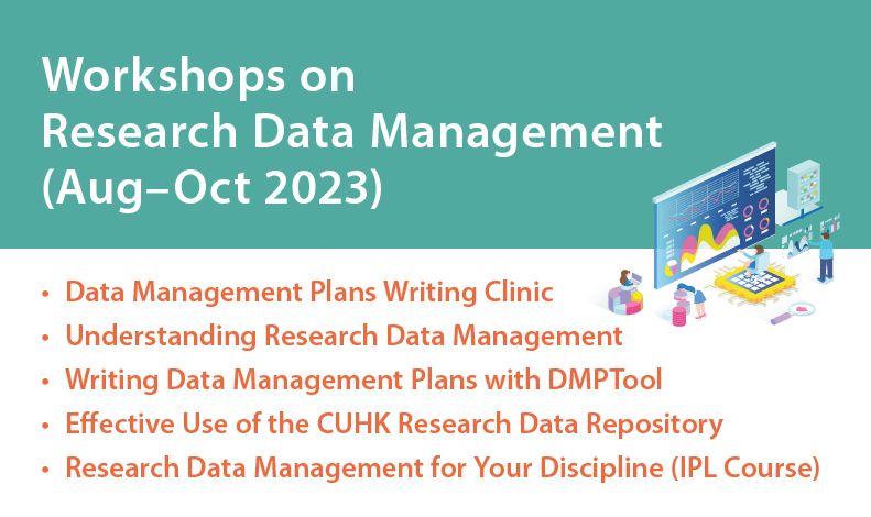 Workshops on Research Data Management (Aug–Oct 2023)