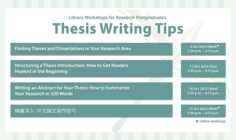 Thesis Writing Tips
