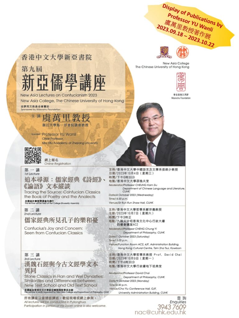 Display of Publications by Professor Yu Wanli
