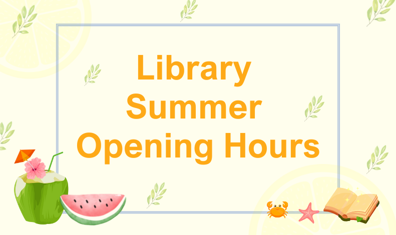 Library Summer Opening Hours